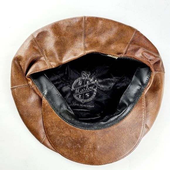 Vintage Accessories Vintage Leather Hat Poshmark